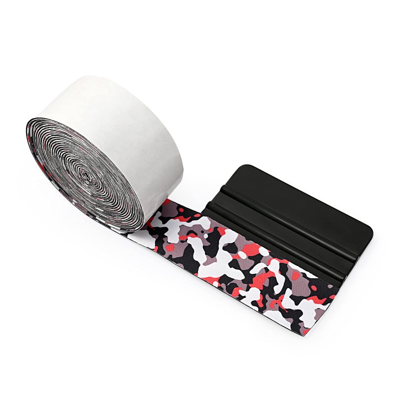 Gomake Vinyl Squeegee Felt Buffers Strips Roll Self Adhesive Felt Tape for Window Tint Squeegee Smoothing Fabric for Vinyl Wrap/Window Tint Tool/PPF Applications-196 inches Length - Image 2